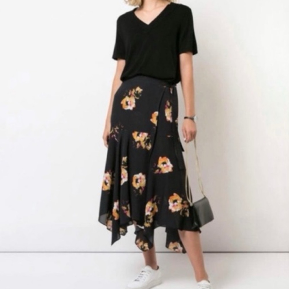 A.L.C. Floral Wrap Skirt Size 2
